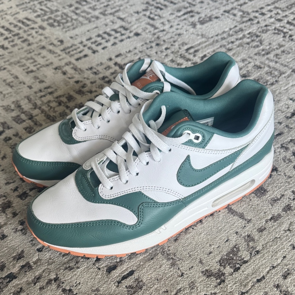 Nike Forest Green and White Athletic Shoes
